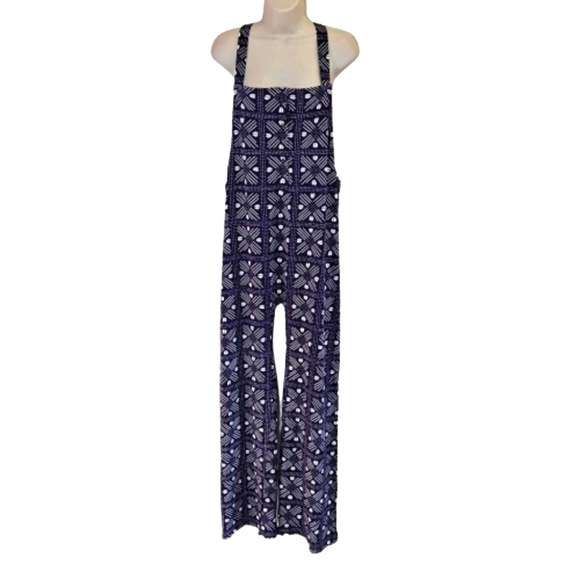 ade + ayo Purple/White Multi-Color Geometric Print Jumpsuit, Size XXL - Picture 9 of 15
